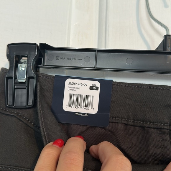 NWT Gap Super Strechy skinny charcoal pants size 10 - Picture 5 of 7